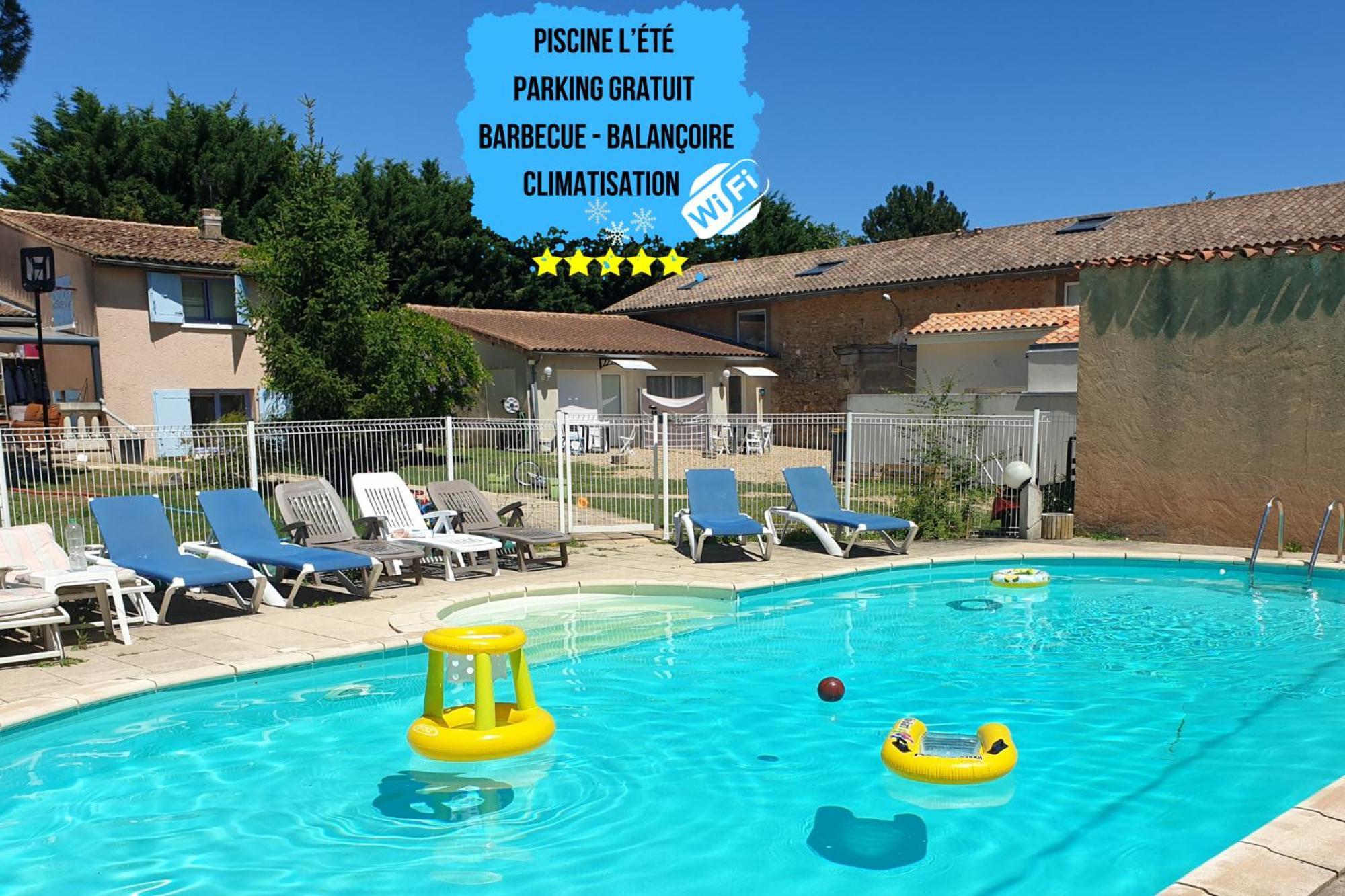 Bel Appartement T2 Climatise Avec Piscine Poitiers-Futuroscope-Creps De Poitiers Vouneuil-sous-Biard Екстер'єр фото